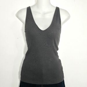 Express Gray Women's V-Neck Sleveless Tank Top